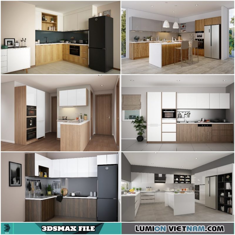 KITCHEN CABINETS [3DSMAX MODEL- FREE DOWNLOAD] - 3D Models