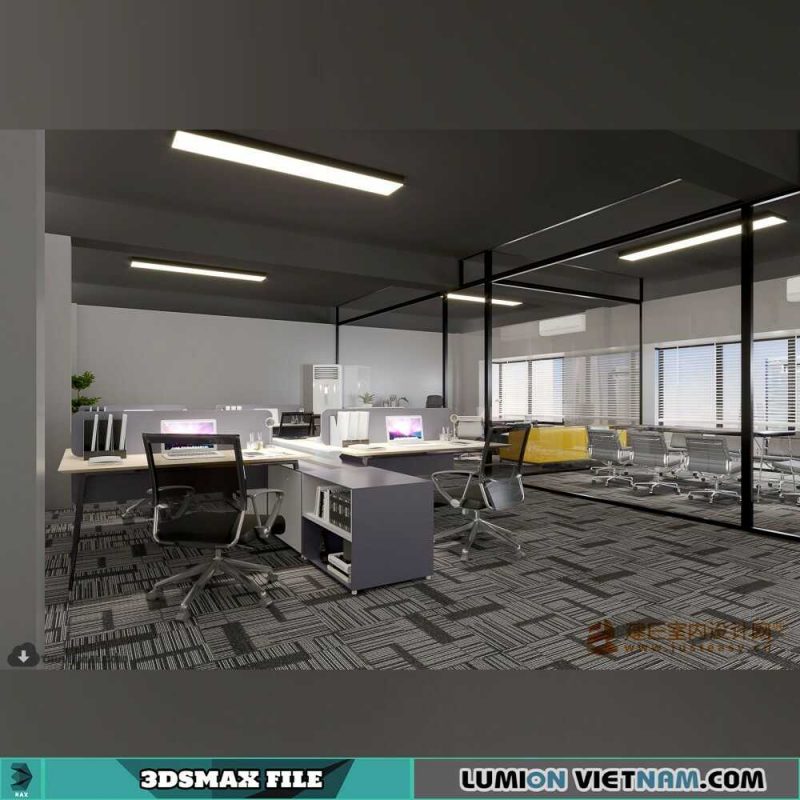 OFFICE SPACE- 3DSMAX SCENE - 3D Models