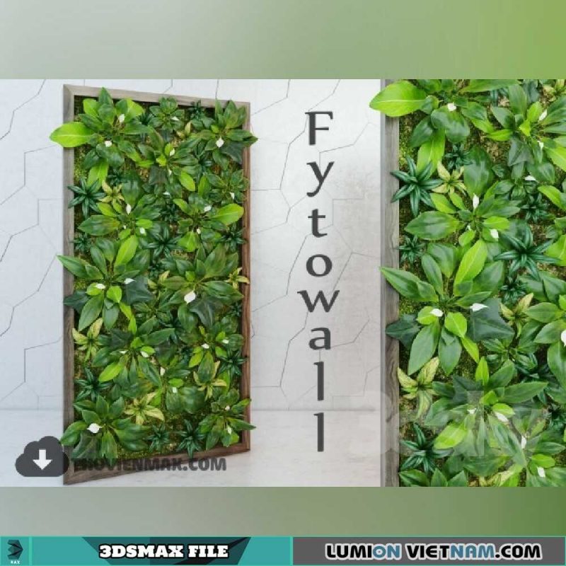 PLANT WALL- 3DSMAX SCENE - 3D Models