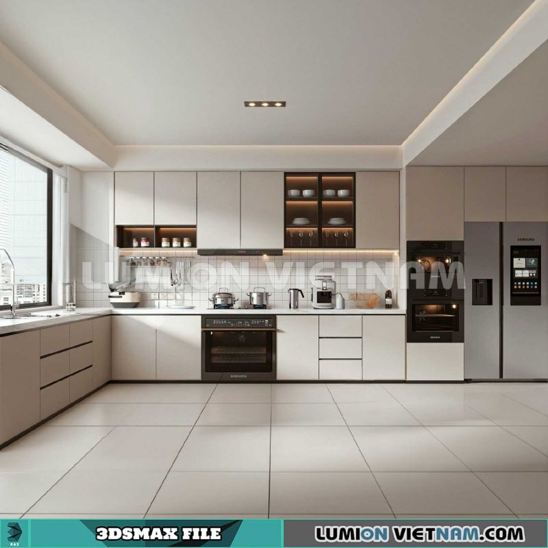 230620. Kitchen 3Dsmax Interior Models - 3D Models