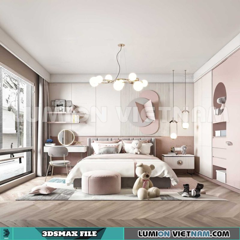 230827. Children Room 3Dsmax Interior Models - 3D Models